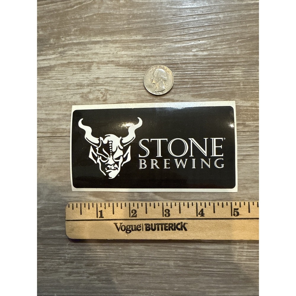 Stone Brewing Company Beer Sticker 5" X 2.5" - Gargoyle - California
